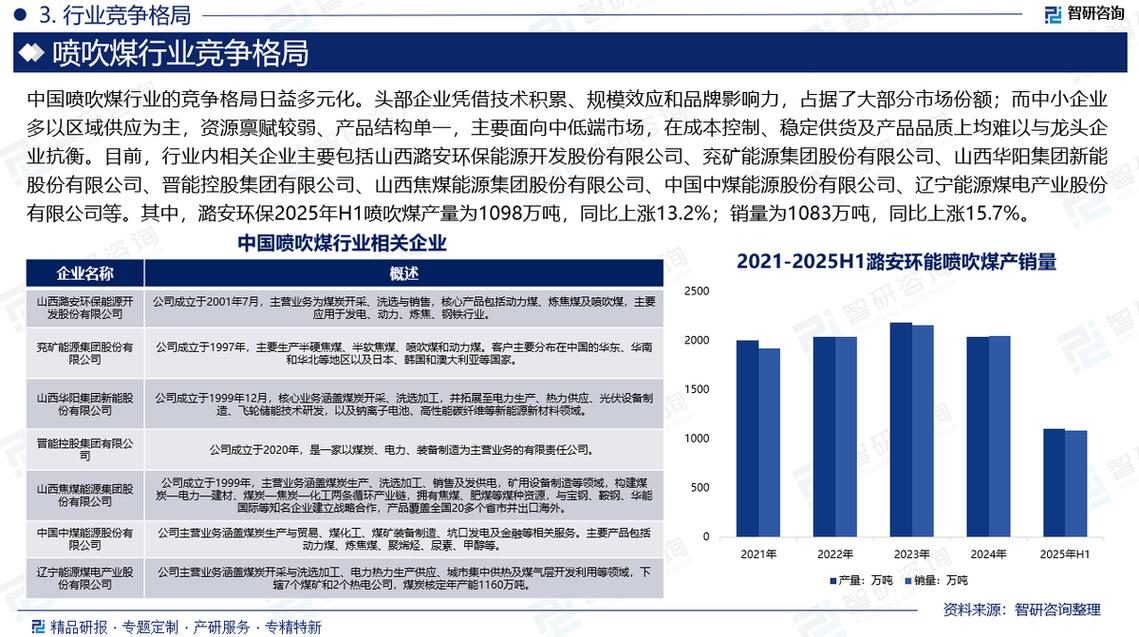 2026年中国喷吹煤行业发展环境、市场运行格局及投资前景研究报告